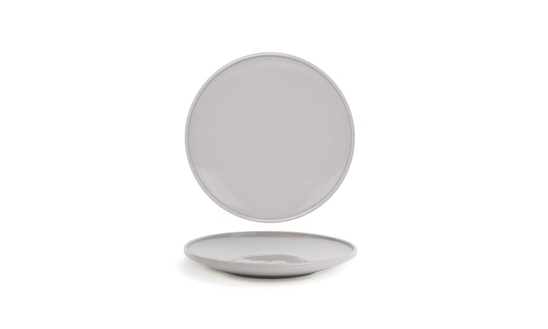 Front of the House DAP092GYP23 6" Round Bevel™ Plate, Stone, 12/Case