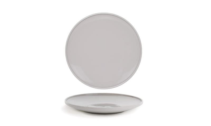 Front of the House DDP095GYP22 9" Round Bevel™ Plate, Stone, 6/Case