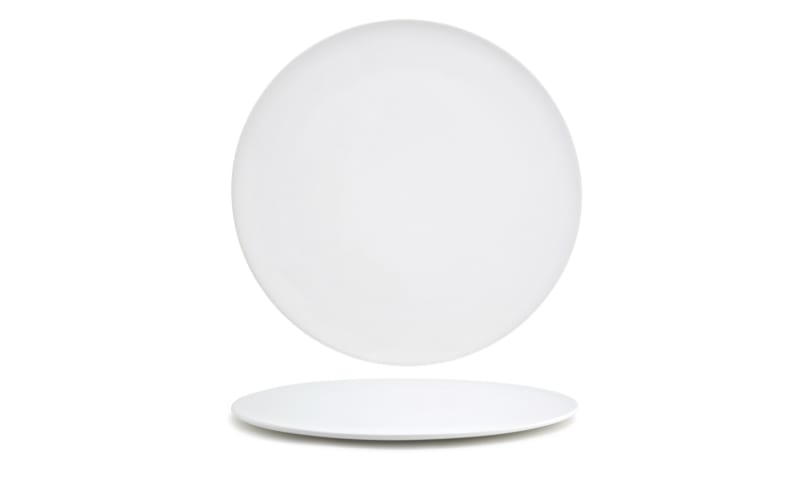 Front of the House DDP059WHP21 11" Round Canvas® Plate, 4/Case