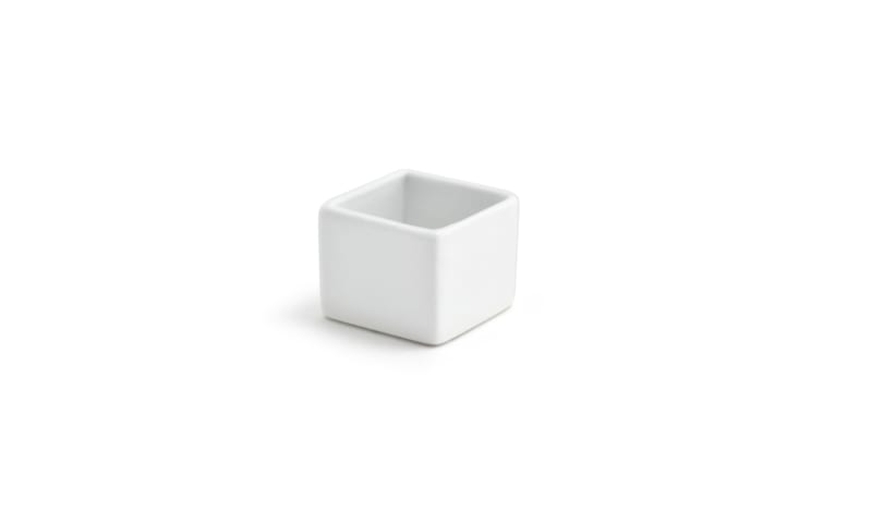 Front of the House DSD034WHP24 1 oz Square Canvas® Ramekin, 24/Case