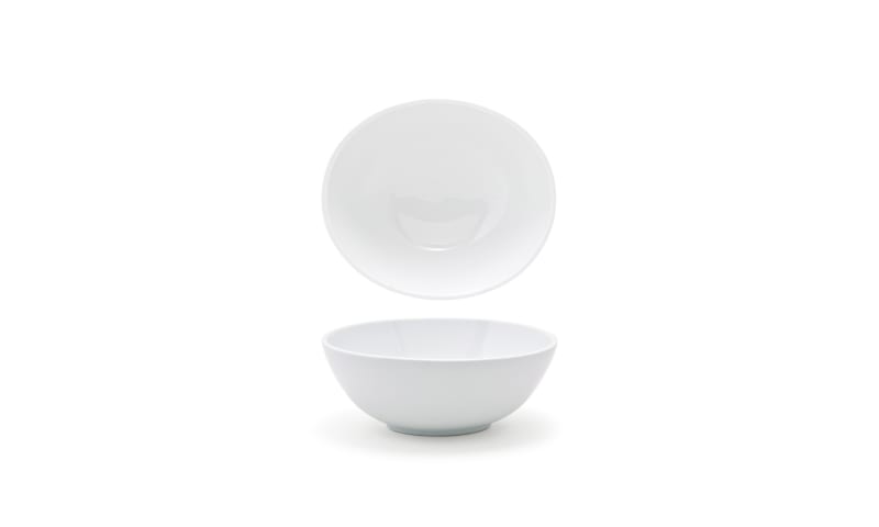 Front of the House DBO035WHP13 6.25" Oval Ellipse™ Bowl, 16 oz, 12/Case