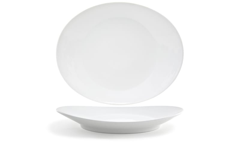 Front of the House SPT006WHP20 15" Oval Ellipse™ Platter, 2/Case