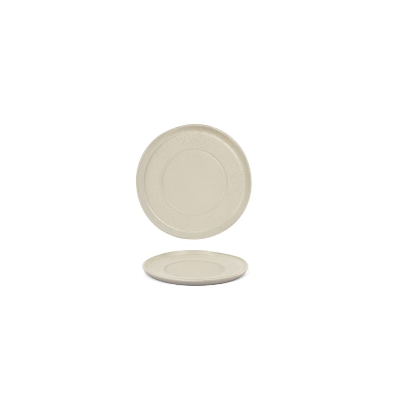 Front of the House DMU030BEP23 6" Round Mezze™ Saucer, Sesame, 12/Case