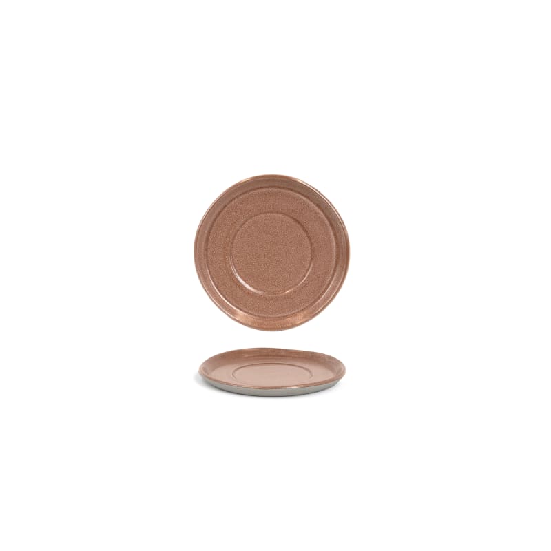 Front of the House DMU030BRP23 6" Round Mezze™ Saucer, Cinnamon, 12/Case