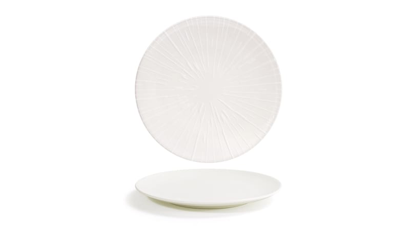 Front of the House DSP046BEP22 8" Round Catalyst® Coupe Plate, Spoke™, 6/Case