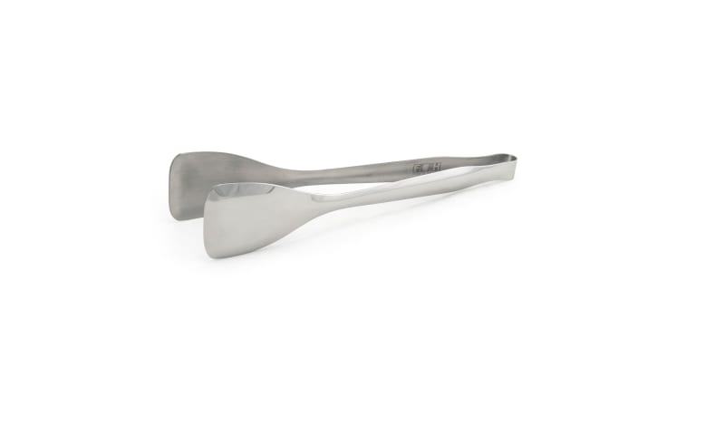 FOH BUT024MSS22 12" Mirrored Stainless Tongs - Silver