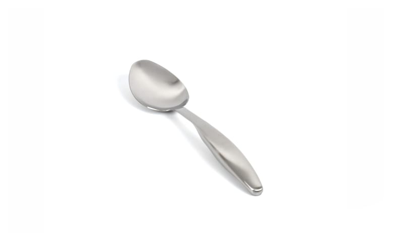 FOH BUT036BSS23 10.25" Brushed Stainless Serving Spoon - Silver