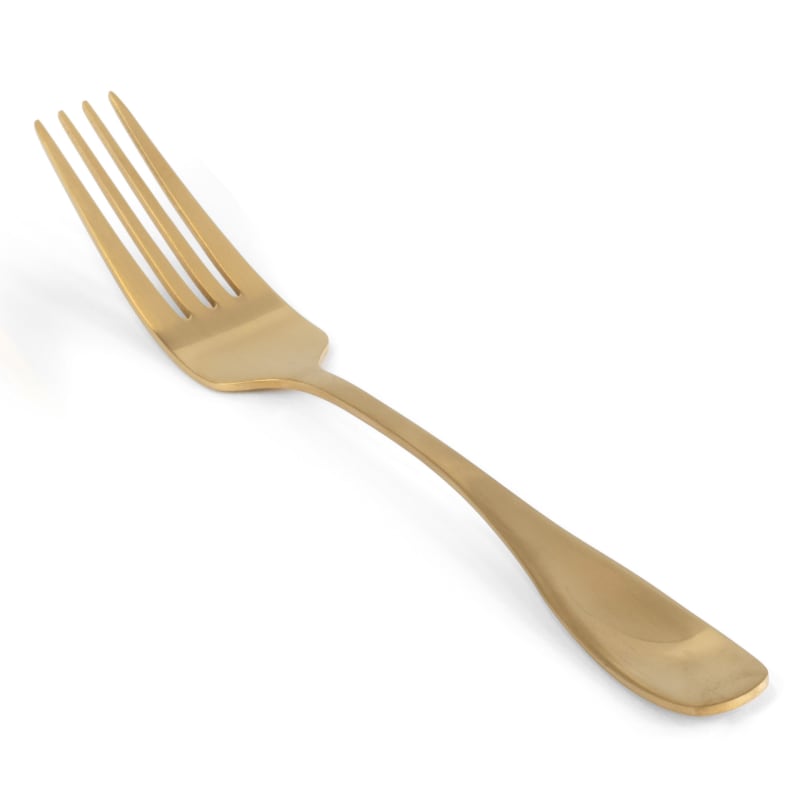FOH FDF004GOS23 8" Cameron Dinner Fork - Matte Brass