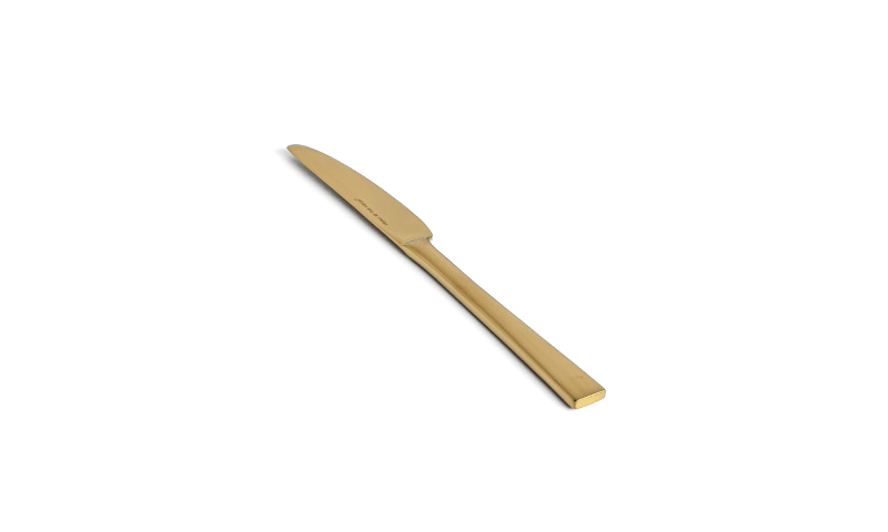 FOH FDK006GOS23 9.25" Parker Dinner Knife - Matte Brass