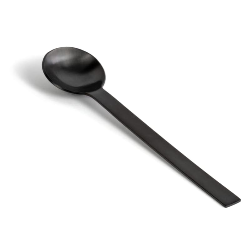 FOH FSS014BKS23 6.5" Brushed Stainless Harmony™ Spoon - Matte Black