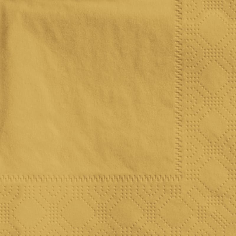 Hoffmaster 180345 Regal Embossed Gold Paper Beverage Napkin, 4.75"