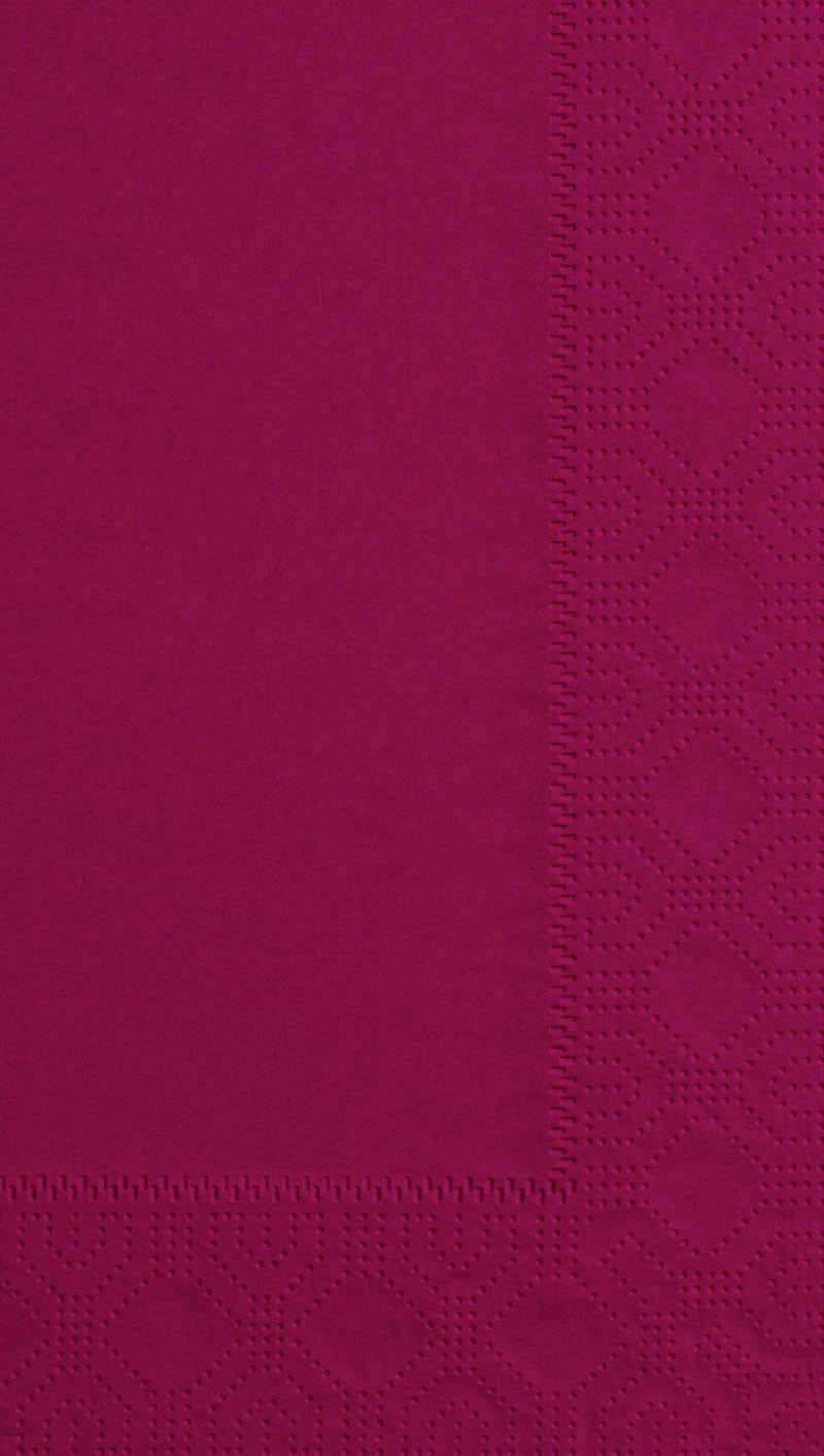 Hoffmaster 180524 Regal Embossed Burgundy Paper Dinner Napkin, 7.5" x 4.25"