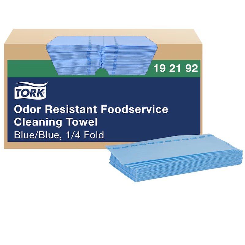 Tork 192192 Odor Resistant Foodservice Cloth Blue 150/Case