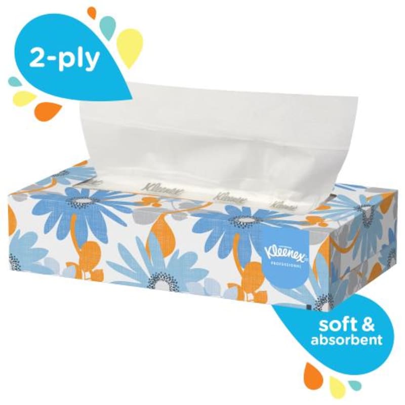 Kleenex 21400 Paper Facial Tissue , White 3600/Case