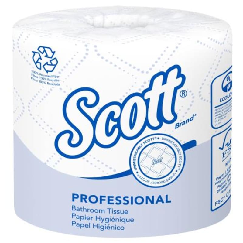 Scott 13217 Paper Toilet Tissue, White, 80/Case