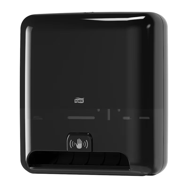 Tork 5511282 Matic Paper Hand Towel Roll Dispenser with Intuition Sensor Black H1