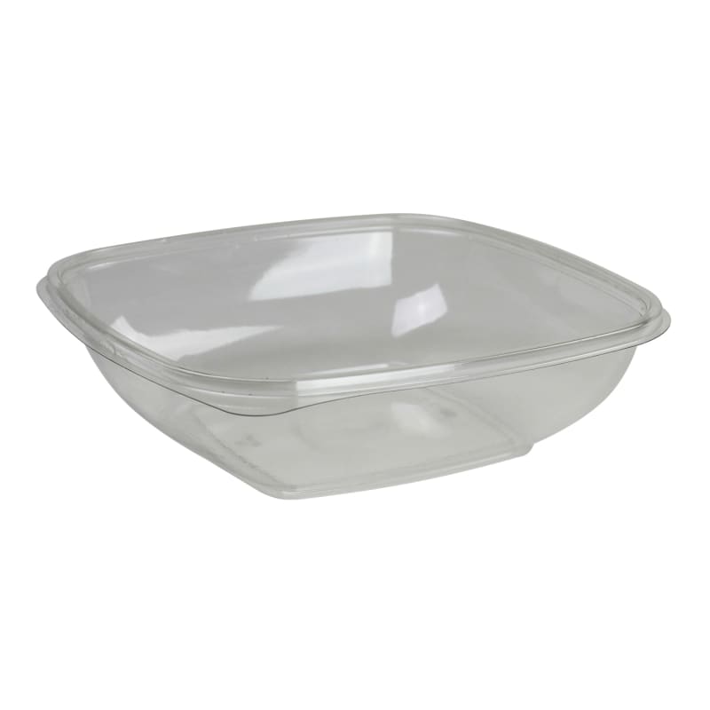 Sabert 18032B300 Clear 32 oz. Medium Square Bowl 300/Case