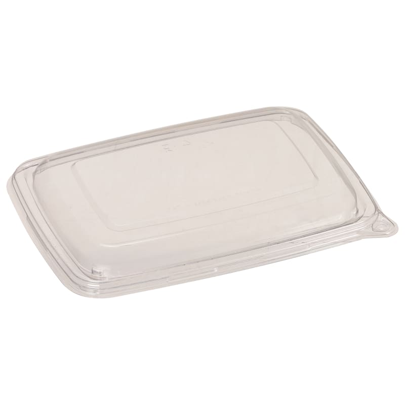 Sabert 51601F300PET Clear Flat Lid for Rectangle Pulp Containers 300/Case