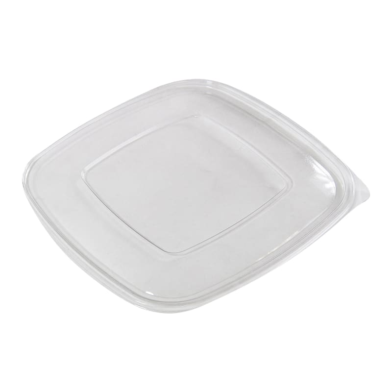 Sabert 51900B150 Clear Flat Lid for 32, 48, 64 oz. Large Square Bowls 150/Case