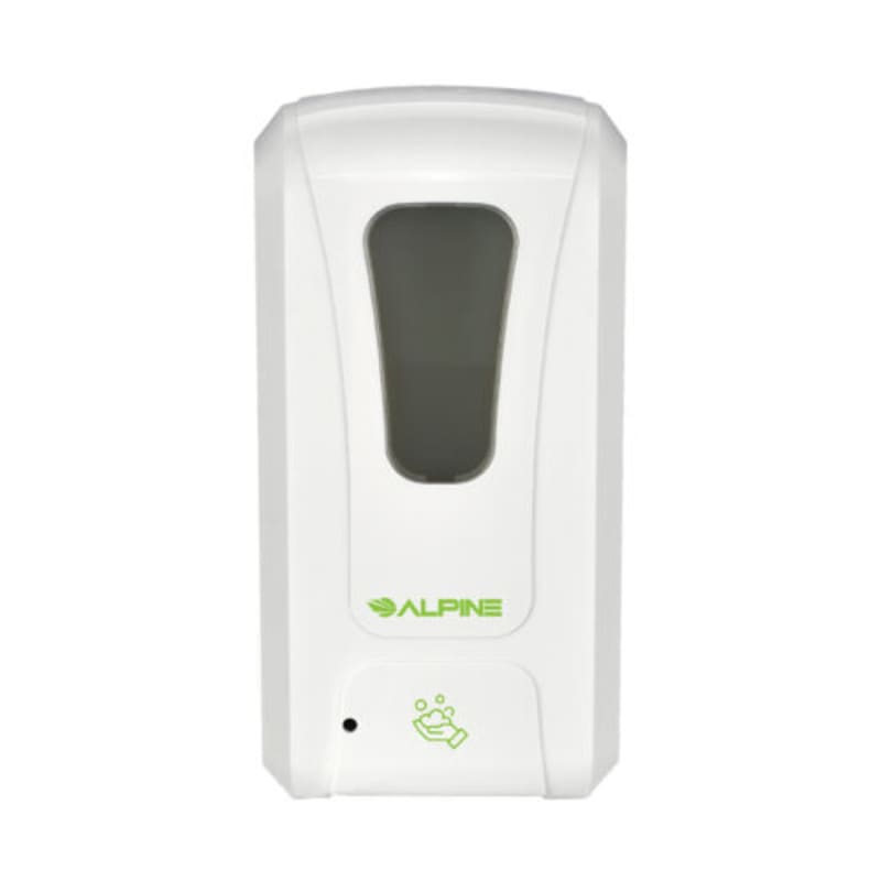 Alpine Industries ALP430-F Vertical Surface-Mount Automatic Foam Soap/Sanitizer Dispenser, 1200 mL, White