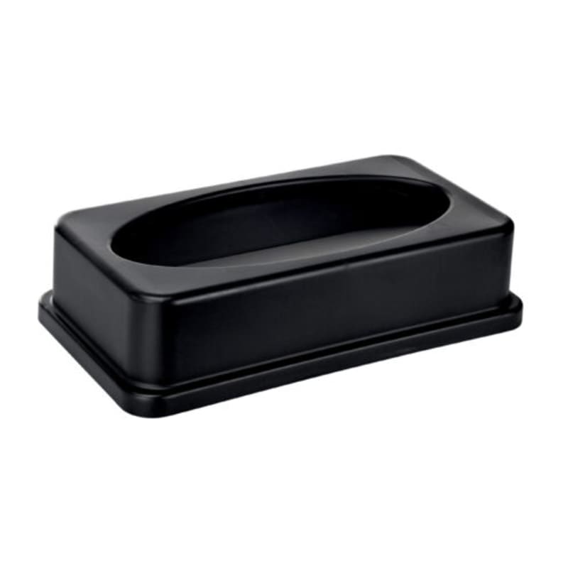 Alpine Industries ALP478-2-BLK-2pk 23 Gallon Slim Waste Container Swing Lid, Black, 2/Pk