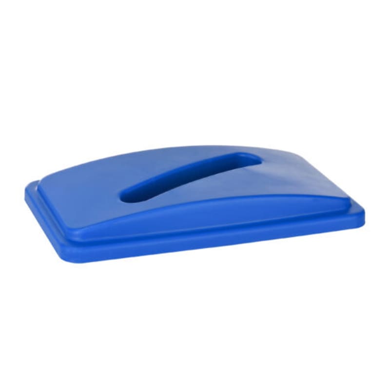 Alpine Industries ALP478-4-BLU-3pk 23 Gallon Slim Recycling Container Can and Paper Lid, Blue, 3/Pk