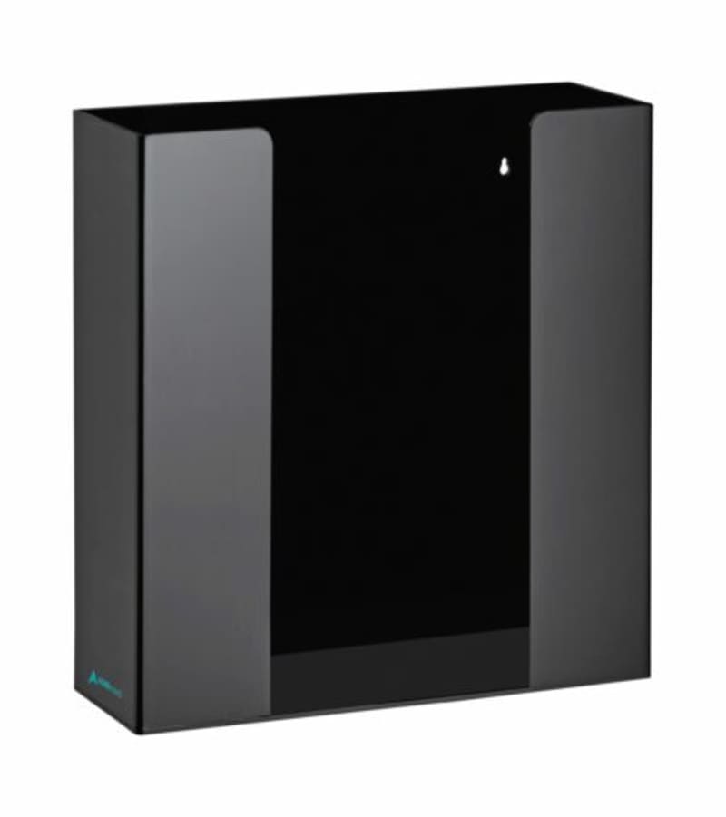 AdirMed ADI902-02-BLK-2PK 2-Box Black Acrylic Glove Dispenser, Wall-Mount, 2/Pk