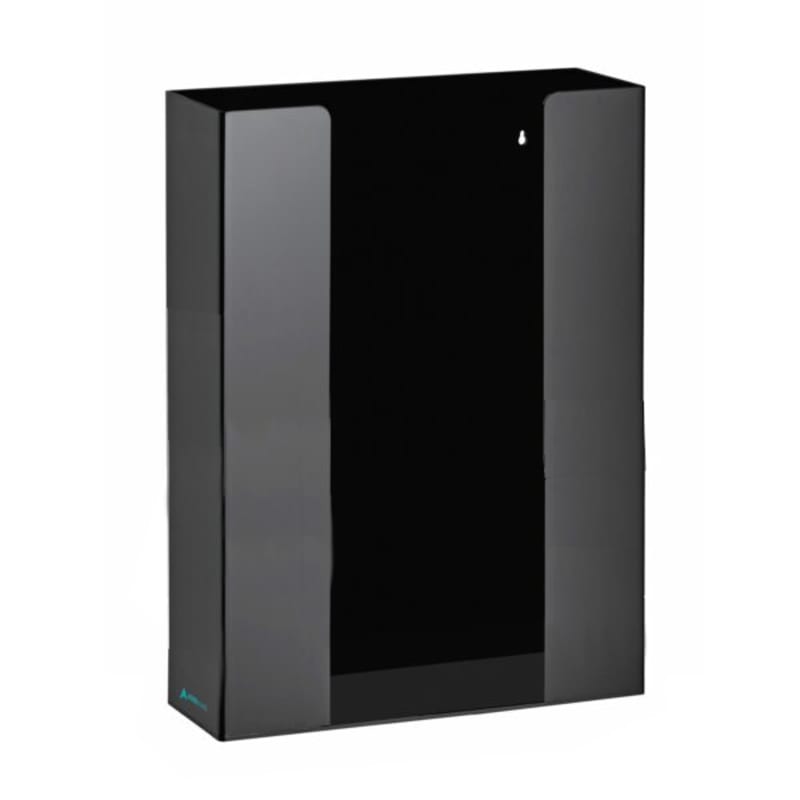 AdirMed ADI902-03-BLK 3-Box Black Acrylic Glove Dispenser, Wall-Mount