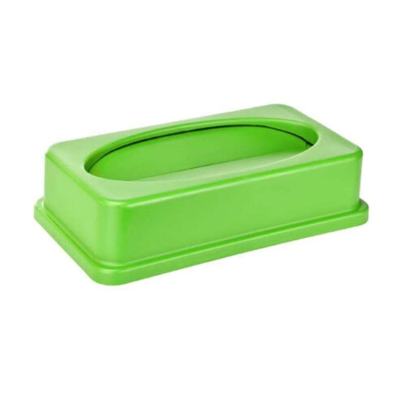 Alpine Industries ALP478-2-LGRN 23 Gallon Slim Recycling Container Swing Lid, Green