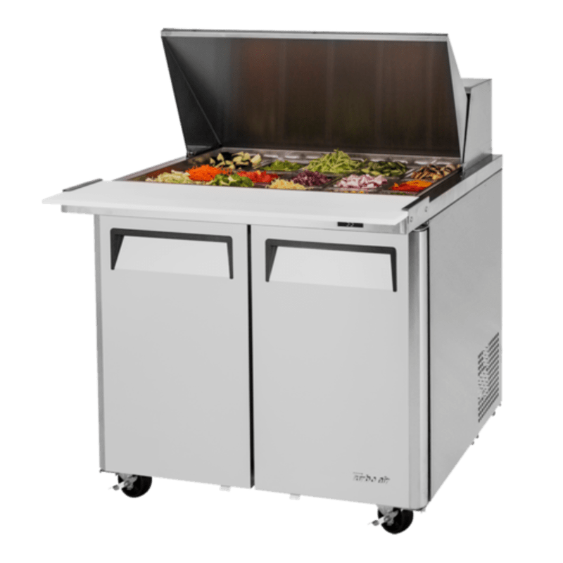 Turbo Air MST-36-15-N6 M3 Series 36" Two Door Mega Top Refrigerated Sandwich Prep Table