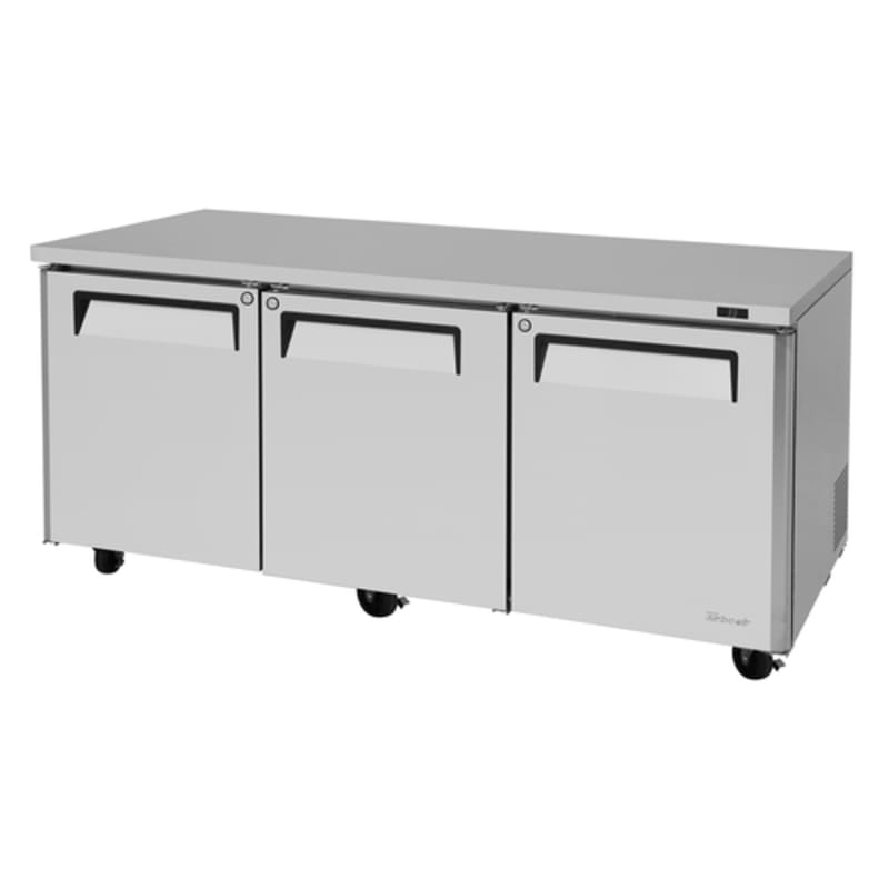 Turbo Air MUR-72-N M3 Series 72" Three Solid Door Undercounter Refrigerator