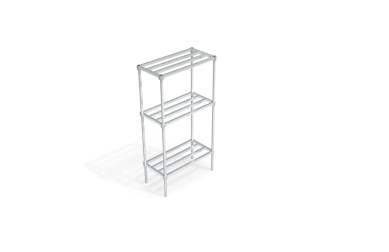 New Age Industrial C31836HH6 Adjustable Shelving Unit - HD-Bar Shelves 18"W