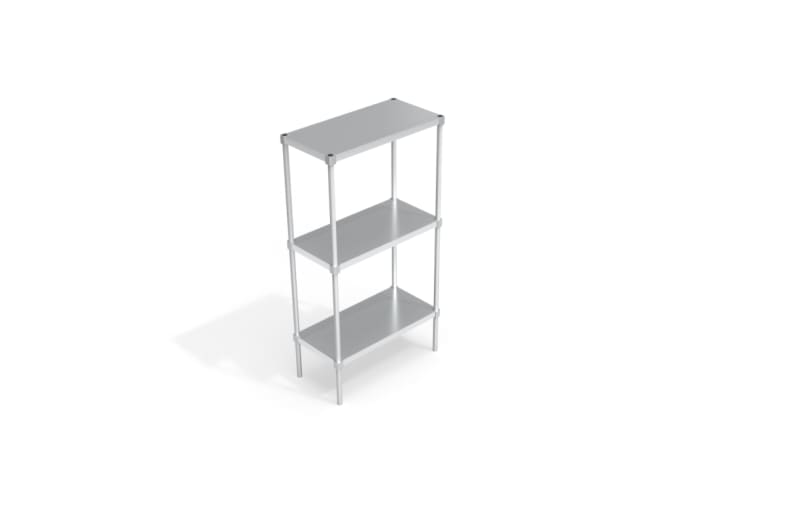 New Age Industrial 31836SS6 Adjustable Shelving Unit - Solid Shelves 18"W