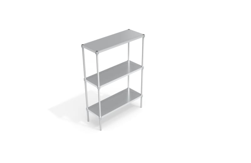 New Age Industrial 31848SS6&nbsp; Adjustable Shelving Unit - Solid Shelves 18"W