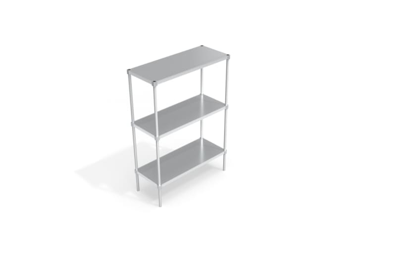 New Age Industrial 32048SS6 Adjustable Shelving Unit - Solid Shelves 20"W