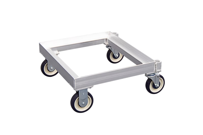 New Age Industrial 1171 Mobile Heavy Duty Welded Aluminum Single-Stack Chill Tray Dolly