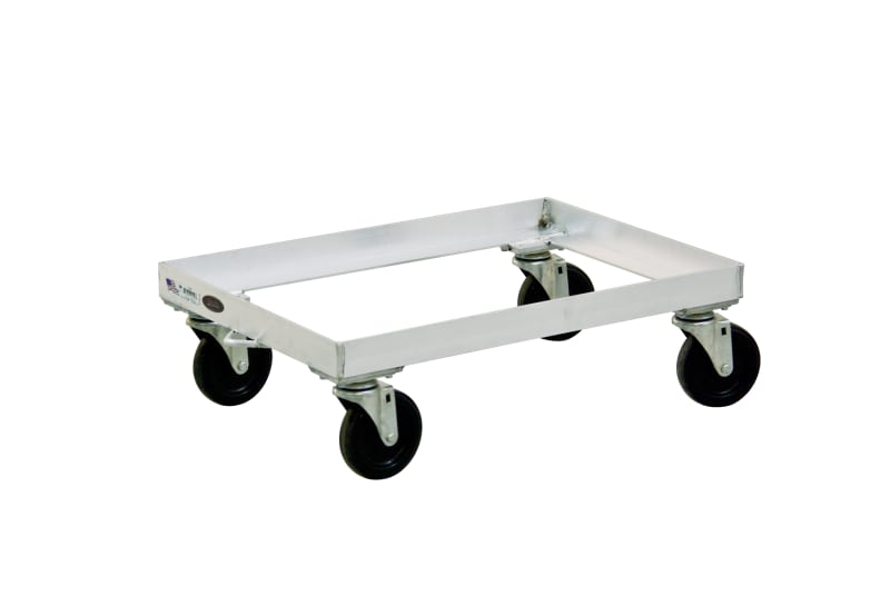 New Age Industrial 1192 Mobile Heavy Duty Welded Aluminum Sheet (Bun) Pan Dolly With No Sides or Handle