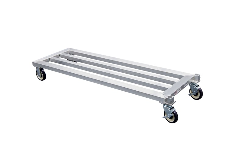 New Age Industrial 1212 Mobile Welded Aluminum Dunnage Rack - HD-Bar (Tubular) - Heavy Duty Series