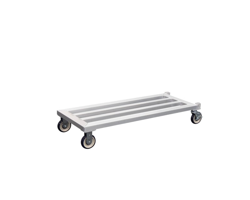 New Age Industrial 1213 Mobile Welded Aluminum Dunnage Rack - HD-Bar (Tubular) - Heavy Duty Series