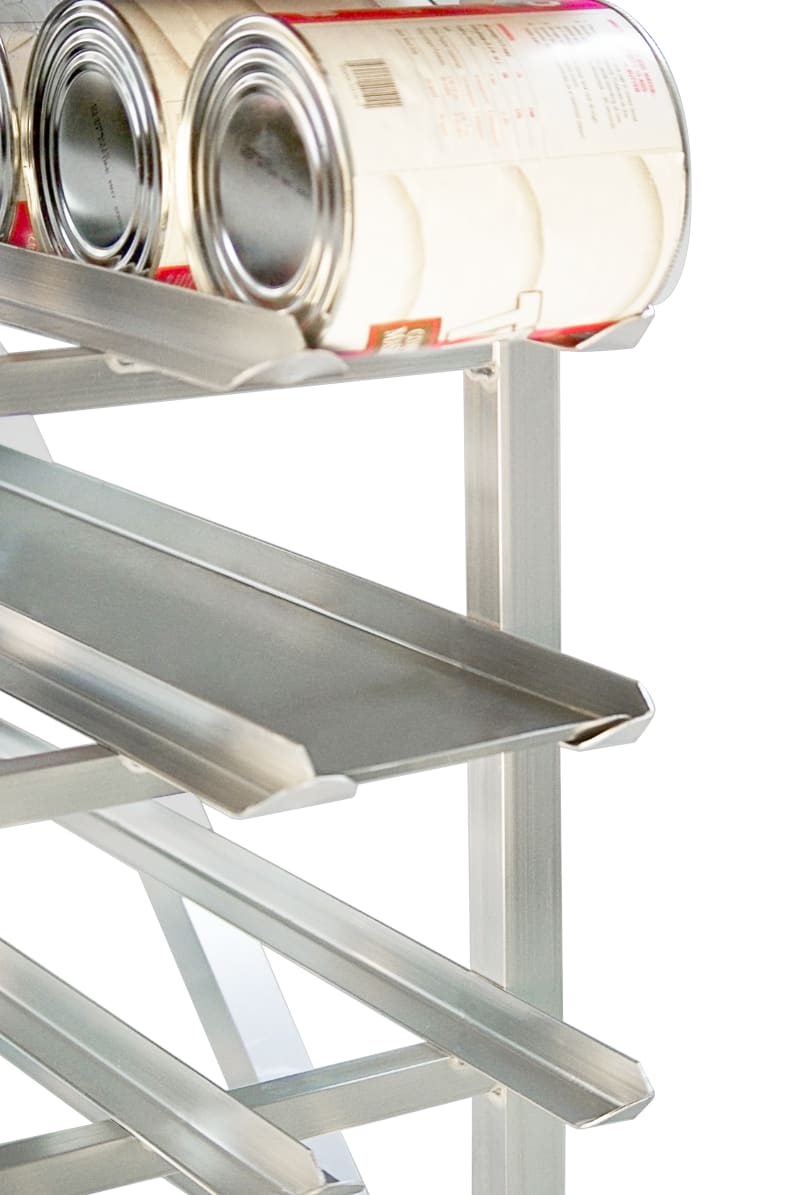 New Age Industrial 1255 Heavy Duty Aluminum Solid Shelf Trays for Can Racks - Set of 3