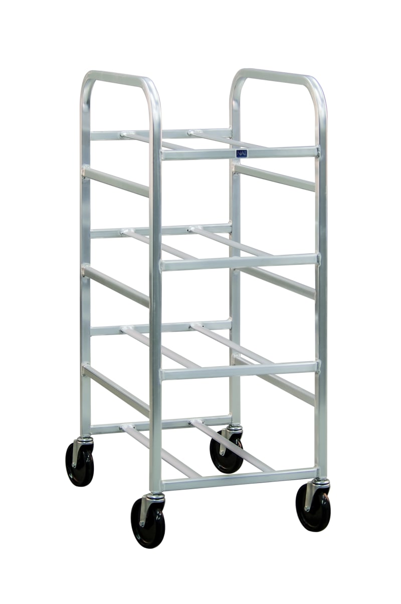 New Age Industrial 1277 4-Lug Mobile Heavy Duty Series Welded Aluminum Universal Lug Tub Dolly & Bin Cart