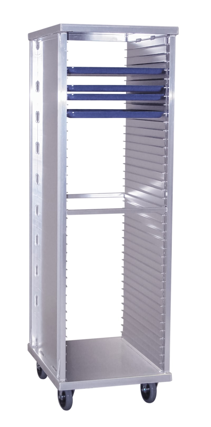 New Age Industrial 1291 Mobile Heavy Duty Series Welded Aluminum Full-Size Front-Loaded Enclosed Transport Cabinet