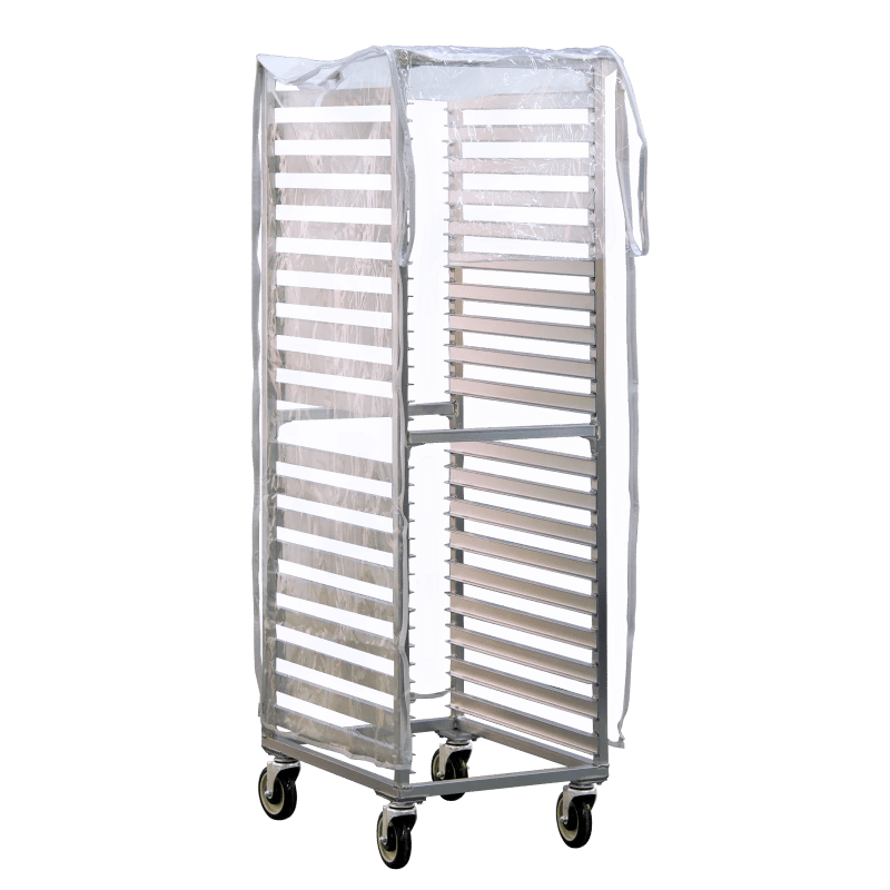New Age Industrial 1359 Heavy Duty Clear Vinyl Pan Rack Cover With 3 Zippers For Full-Size End- & Side-Loading Pan Racks