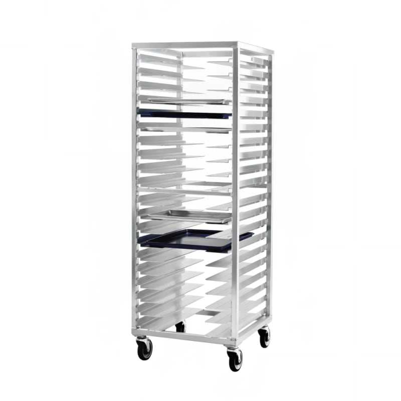 New Age Industrial 1642 Heavy Duty Welded Aluminum Universal Pan Rack with Stepped-Angles
