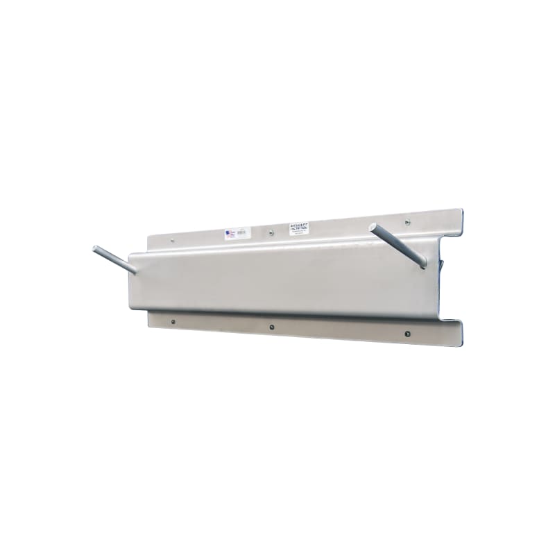 New Age Industrial 52677 Heavy Duty Welded Aluminum Wall-Mounted Mat Rack With Pegs For Honeycomb Floor Mats