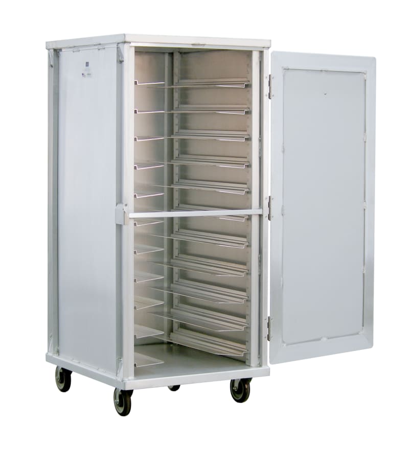 New Age Industrial 97746 Heavy Duty Series Welded Aluminum Full-Size Front-Loaded Universal Adjustable Enclosed Transport Cabinet