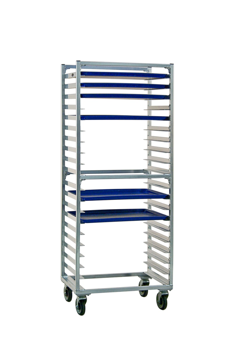 New Age Industrial 1331S Mobile Heavy Duty Welded Aluminum Full-Size Side-Loading Sheet Pan Rack