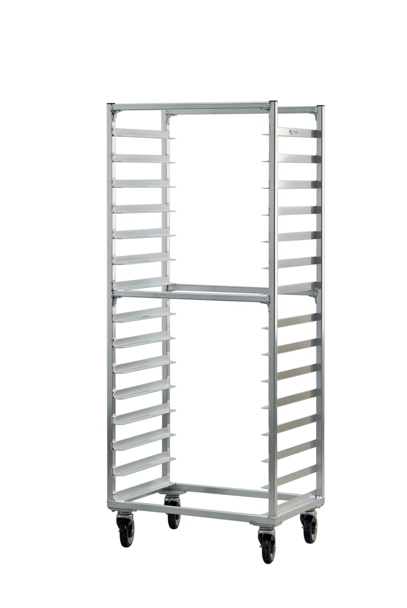 New Age Industrial 1332S Mobile Heavy Duty Welded Aluminum Full-Size Side-Loading Sheet Pan Rack