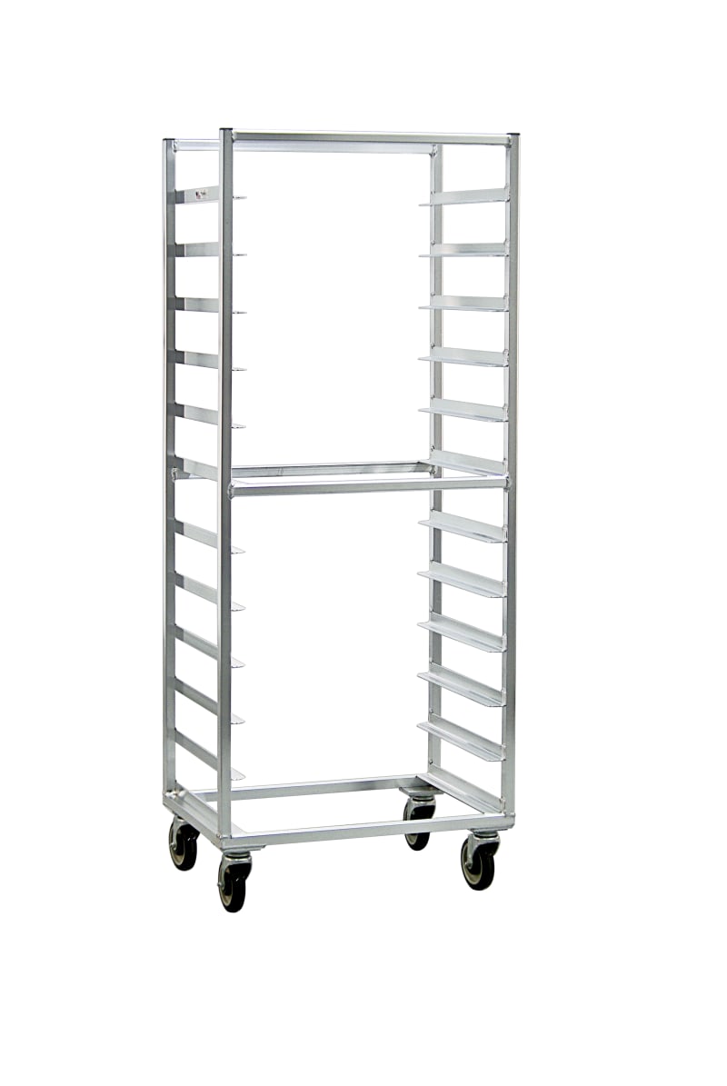 New Age Industrial 1333S Mobile Heavy Duty Welded Aluminum Full-Size Side-Loading Sheet Pan Rack