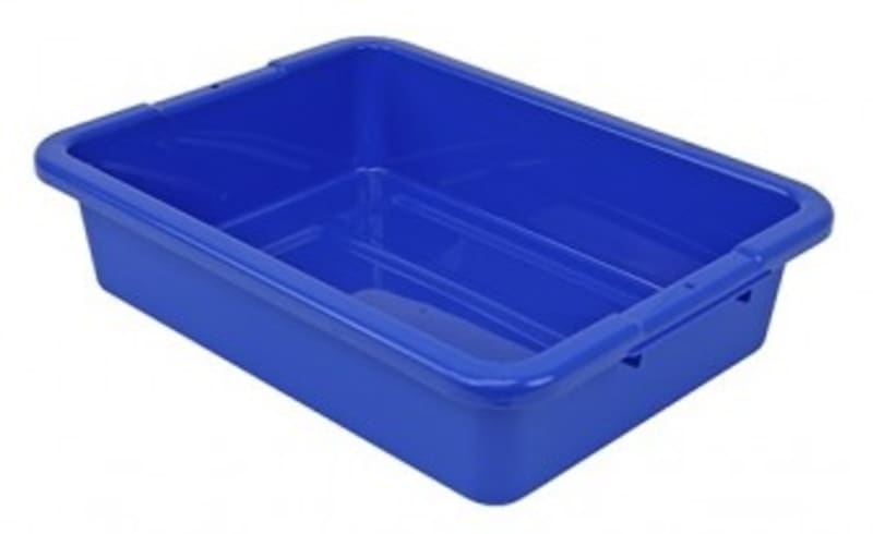 Quantum Food Service FSB-20155RBLCS Bussing Tub 20in x 15in x 5in Polypropylene Blue Case Of 12